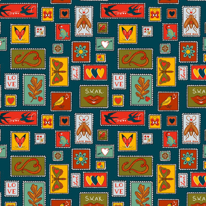 Free Spirit Love Letters Fabric Collection Sold By the Yard
