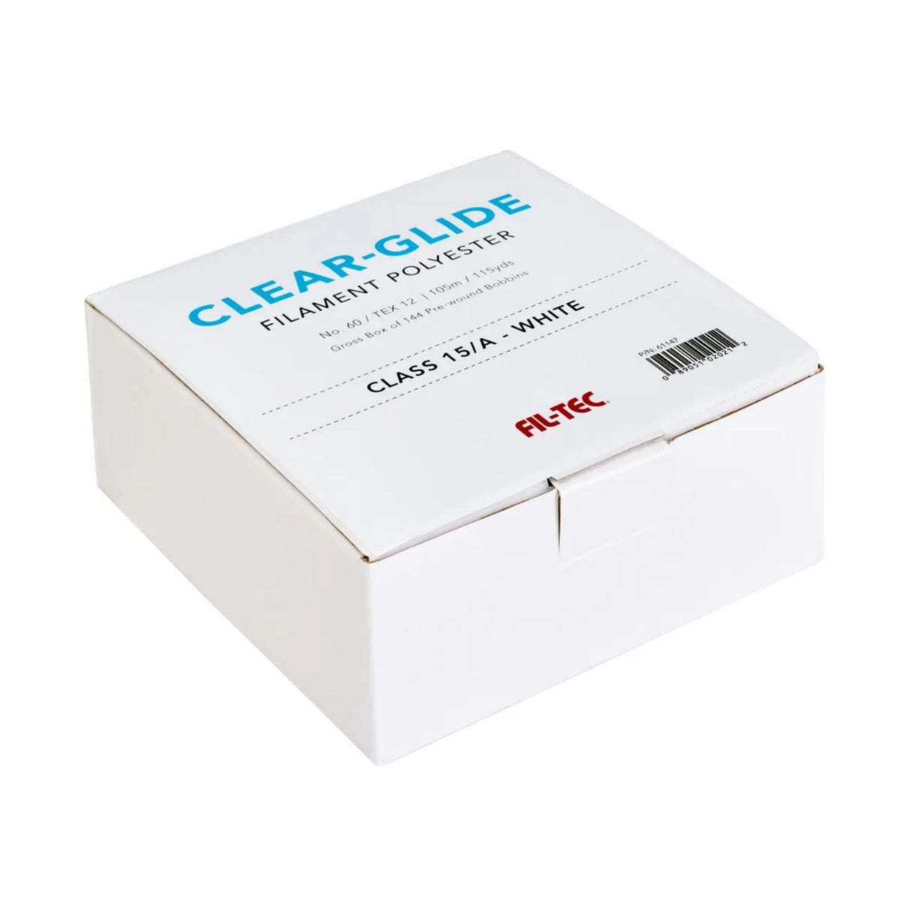 Filtec Clear-Glide Class 15/A: 144 ct - 114 yds White FTC61147