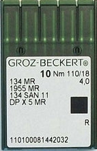 Load image into Gallery viewer, GROZ-BECKERT INDUSTRIAL NEEDLE 10 PACK 100/16 or 110/18