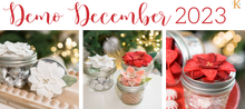 Load image into Gallery viewer, Kimberbell December Demo Day 2023: Poinsettia Jar Topper FABRIC KIT with Optional Jar