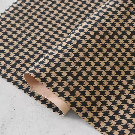 Sallie Tomato Houndstooth Cork 1/2 Yard # HCFHOUN