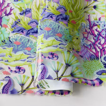 Tula Pink Floral Reef Collection: Reef What You Sew Vinyl 1/2 Yard Cut # HCVTPRE SOLD BY THE HALF YARD