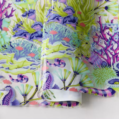 Tula Pink Floral Reef Collection: Reef What You Sew Vinyl 1/2 Yard Cut # HCVTPRE SOLD BY THE HALF YARD