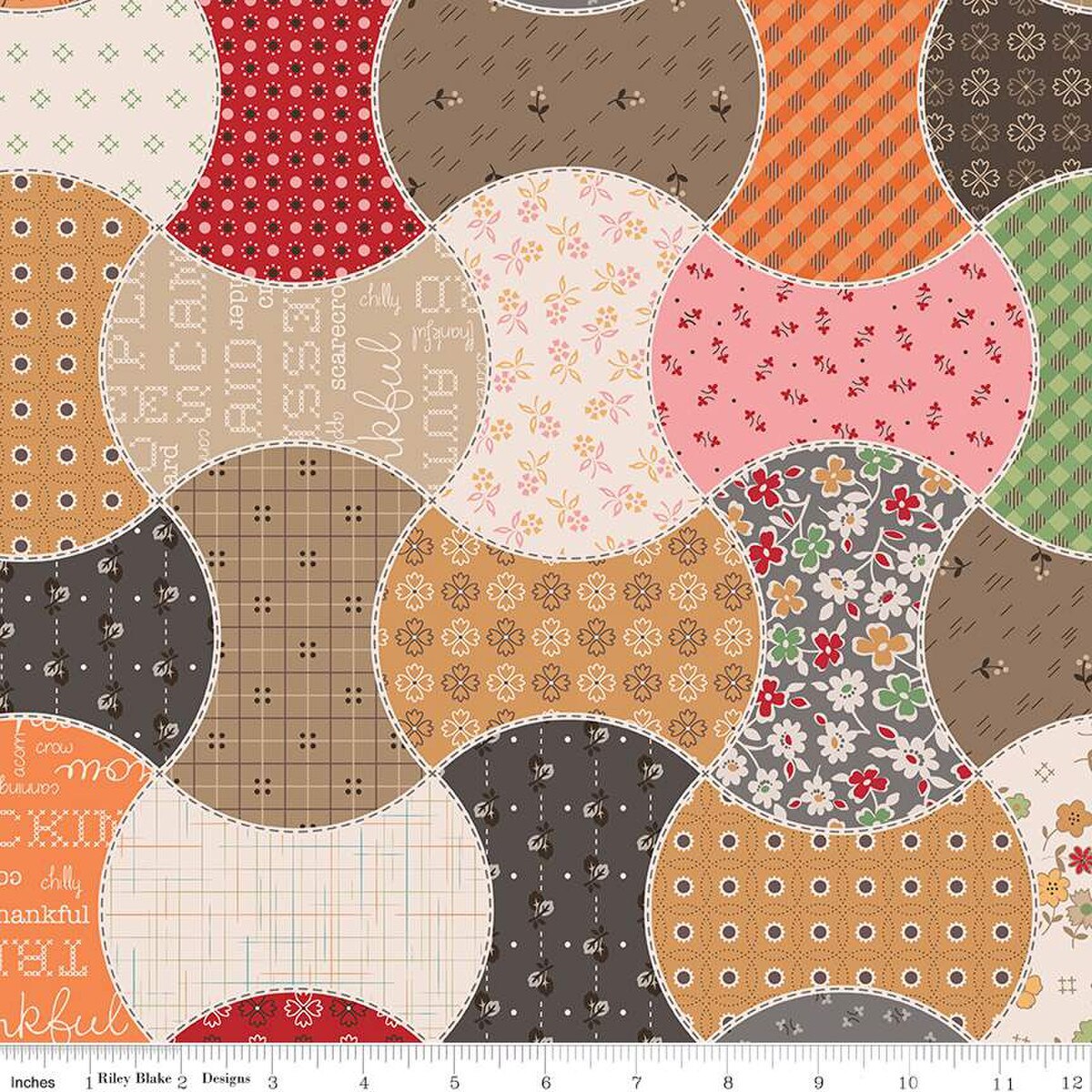 Riley Blake Autumn Home Décor Apples in Autumn SKU: HD14671-MULTI Sold by the yard