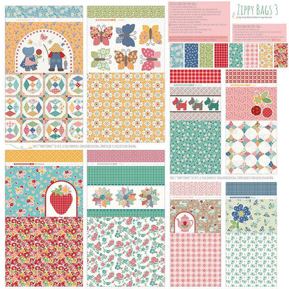 Lori Holt Home Decor Zippy Bags 3 Panel  HD15572-PANEL