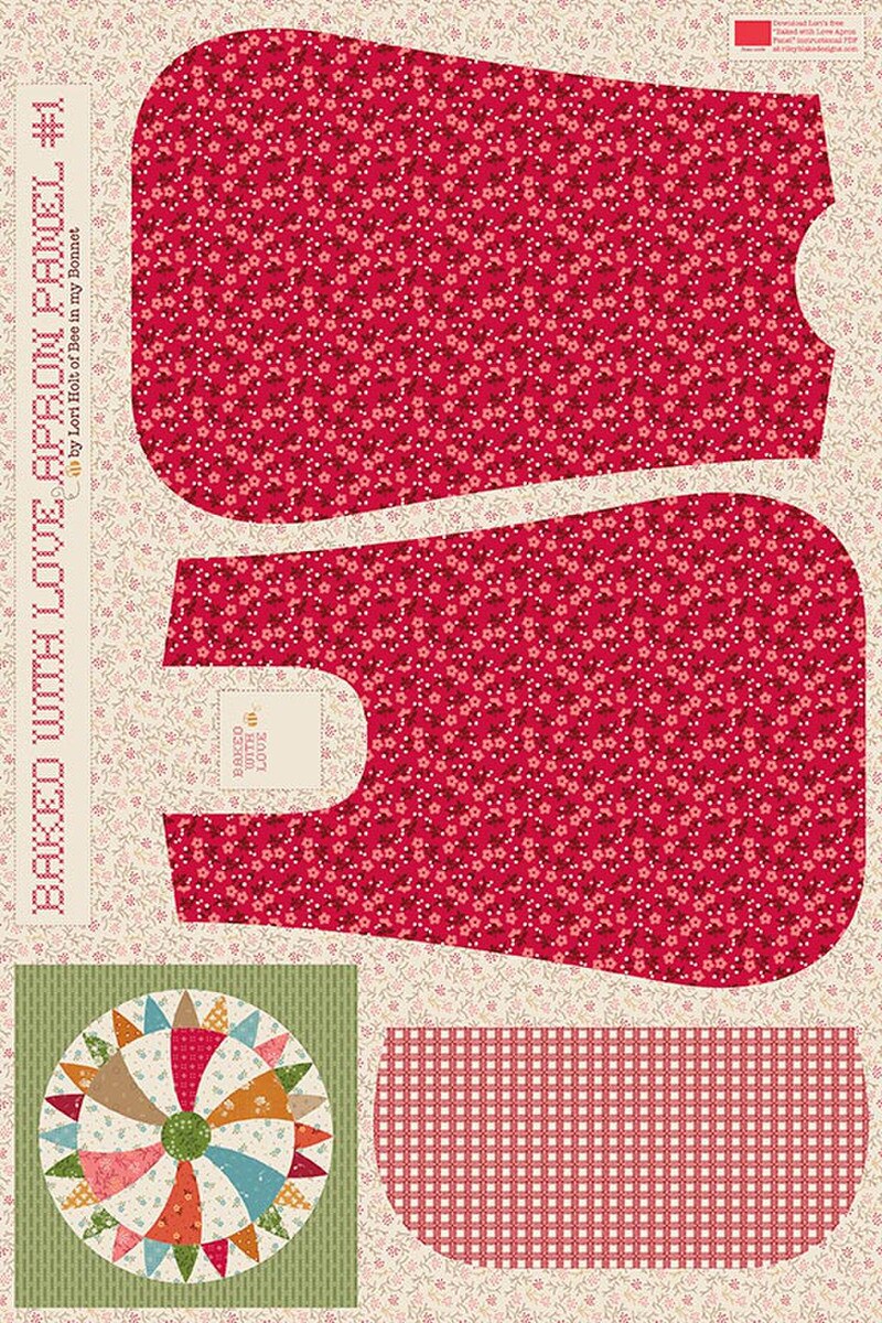 PREORDER Riley Blake Baked With Love 36" x 54" Apron Panels #1, #2, or #3 (use drop down menu) DUE OUT JULY 2026