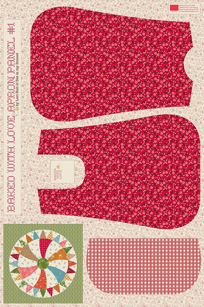 PREORDER Riley Blake Baked With Love 36" x 54" Apron Panels #1, #2, or #3 (use drop down menu) DUE OUT JULY 2026