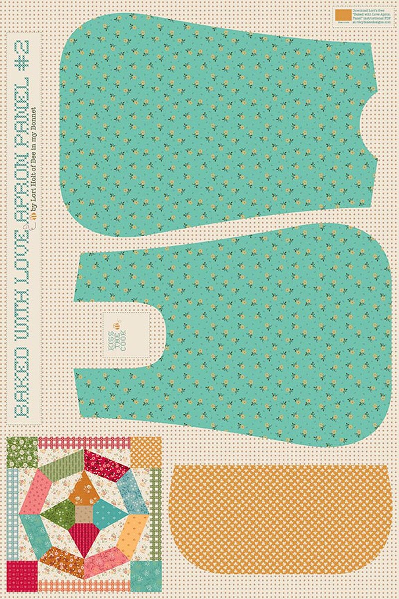 PREORDER Riley Blake Baked With Love 36" x 54" Apron Panels #1, #2, or #3 (use drop down menu) DUE OUT JULY 2026