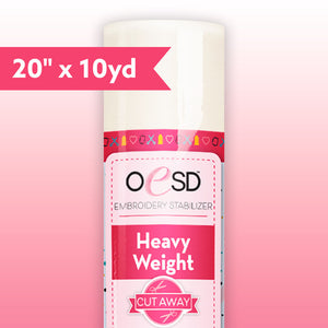 OESD Heavy Weight CutAway Various Sizes 10" HBC25-10,  15" HBC25-15, 20" HBC25-20