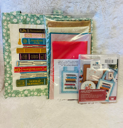 A1's Curated Jane Austen Needlework Tote Bag Fabric Kit from Riley Blake Designs