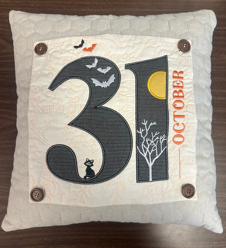 Kimberbell Save the Date Pillow Panel: October 31st FREE Sew Along- NO NEED TO ADD TO CART, CLICK VIDEO IN DESCRIPTION