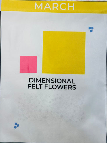 Kimberbell Mystery Wallflower Quilt Digital Dealer  A LA CARTE MARCH BLOCK DESIGN ONLY