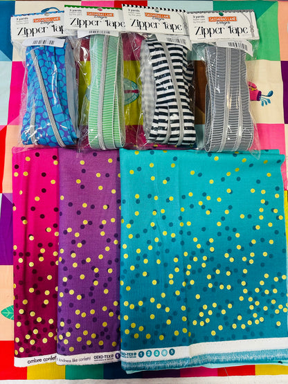 A1's Curated Fabric Kit for Aveneer/Luminaire Club Couching Class (ZIPPERS NOT INCLUDED)