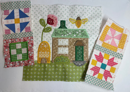 Free YOUTUBE Live Sew Along with Karen Bohl: Lori Holt Home Town Hometown: Session 1 - Beehive Block / Sashing Unit 1 / Sashing Unit 2