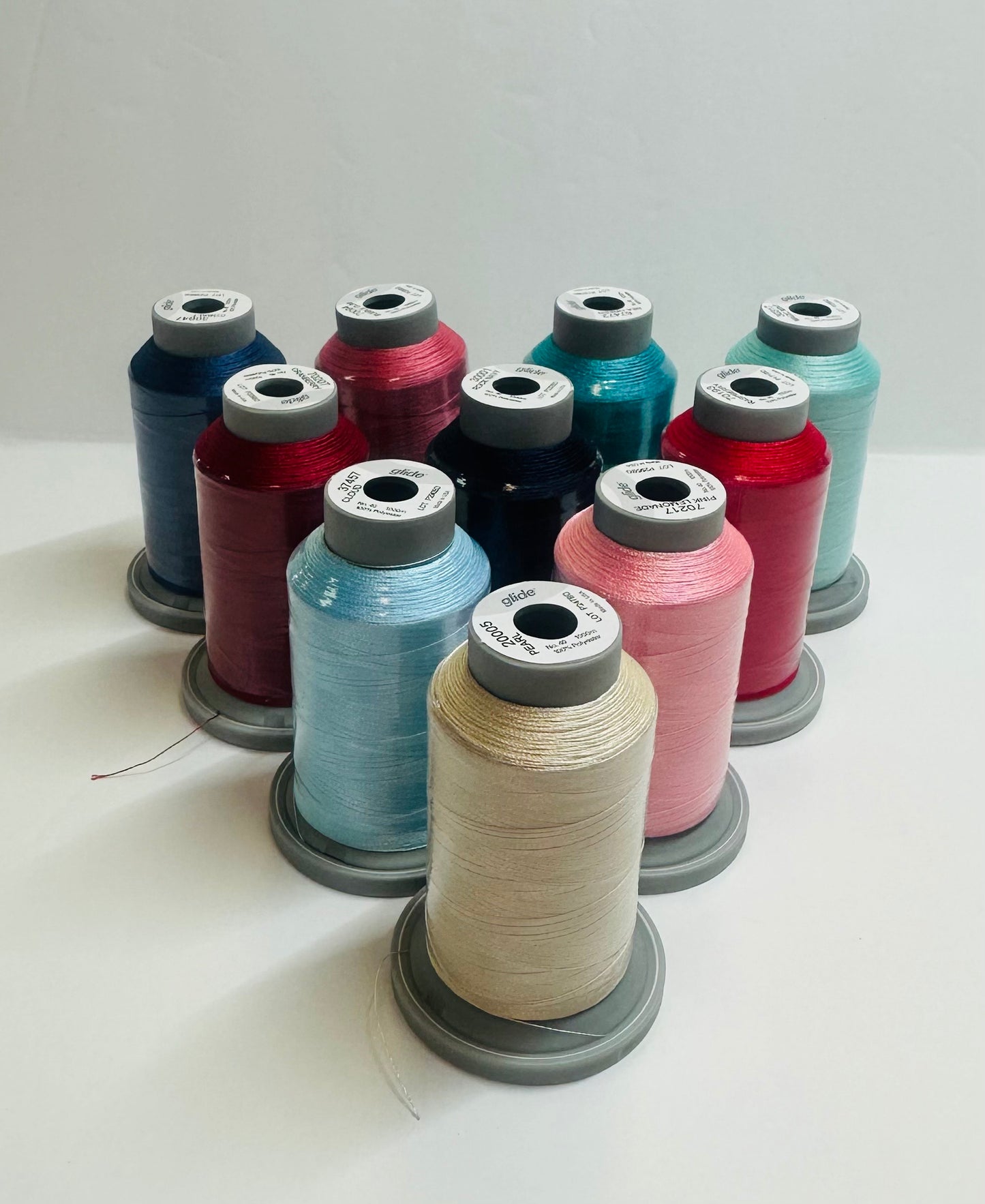 Kimberbell Star Spangled Beauty Ladder Quilt  Glide Thread INDIVIDUAL MINI CONES OR Set IN PLASTIC CONTAINER OR BROWN BOX SPECIAL