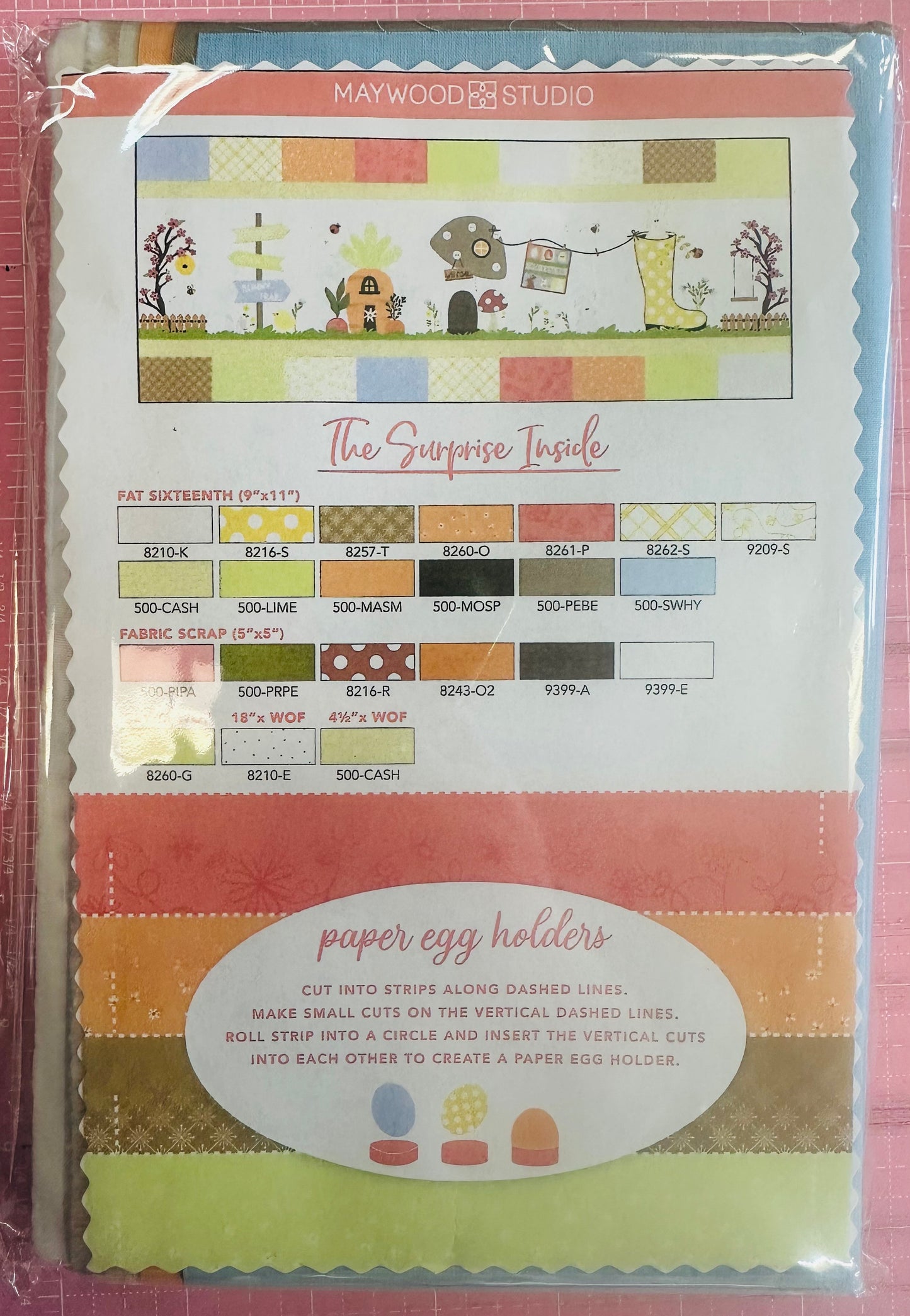 Kimberbell Hoppin' Down the Bunny Trail Bench Pillow Fabric Kit 16in x 38in # KIT-MASHDBTBP THESE WILL NOT BE IN THE COLLECTOR BOX.