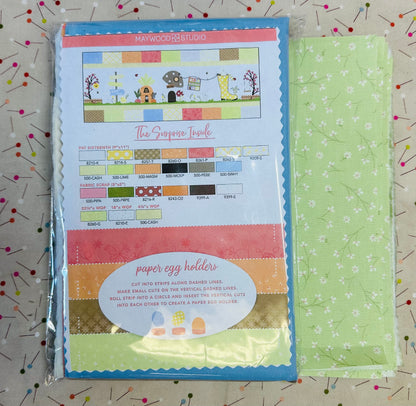 Kimberbell Hoppin' Down the Bunny Trail Bench Pillow Fabric Kit 16in x 38in # KIT-MASHDBTBP THESE WILL NOT BE IN THE COLLECTOR BOX.