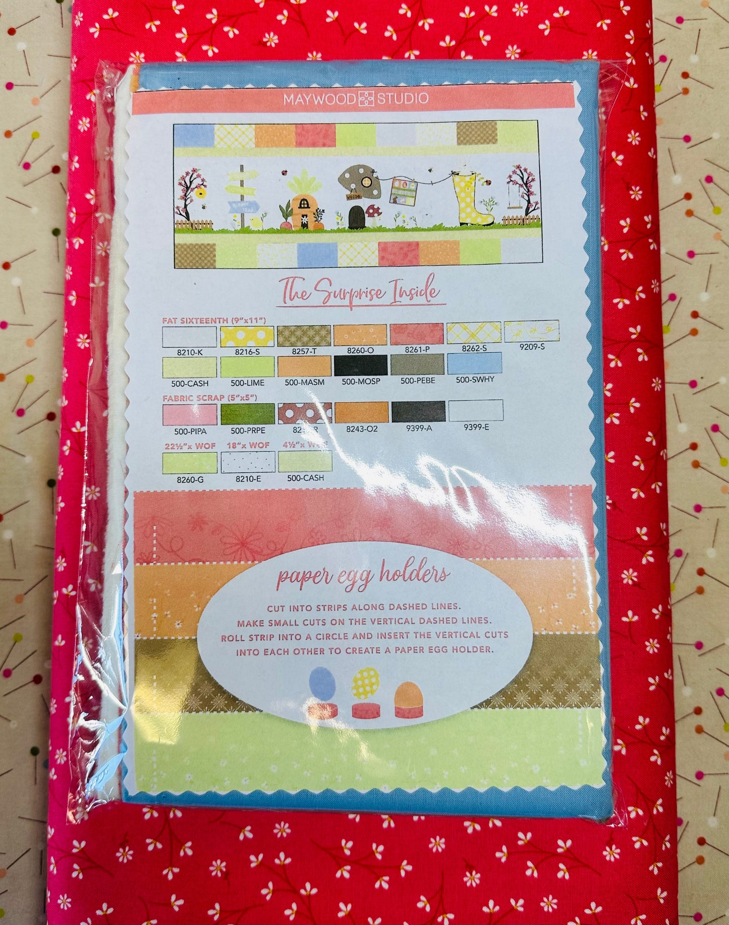 Kimberbell Hoppin' Down the Bunny Trail Bench Pillow Fabric Kit 16in x 38in # KIT-MASHDBTBP THESE WILL NOT BE IN THE COLLECTOR BOX.