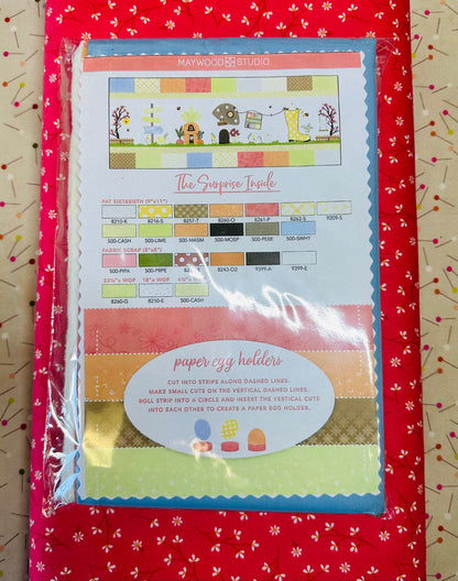 Kimberbell Hoppin' Down the Bunny Trail Bench Pillow Fabric Kit 16in x 38in # KIT-MASHDBTBP THESE WILL NOT BE IN THE COLLECTOR BOX.