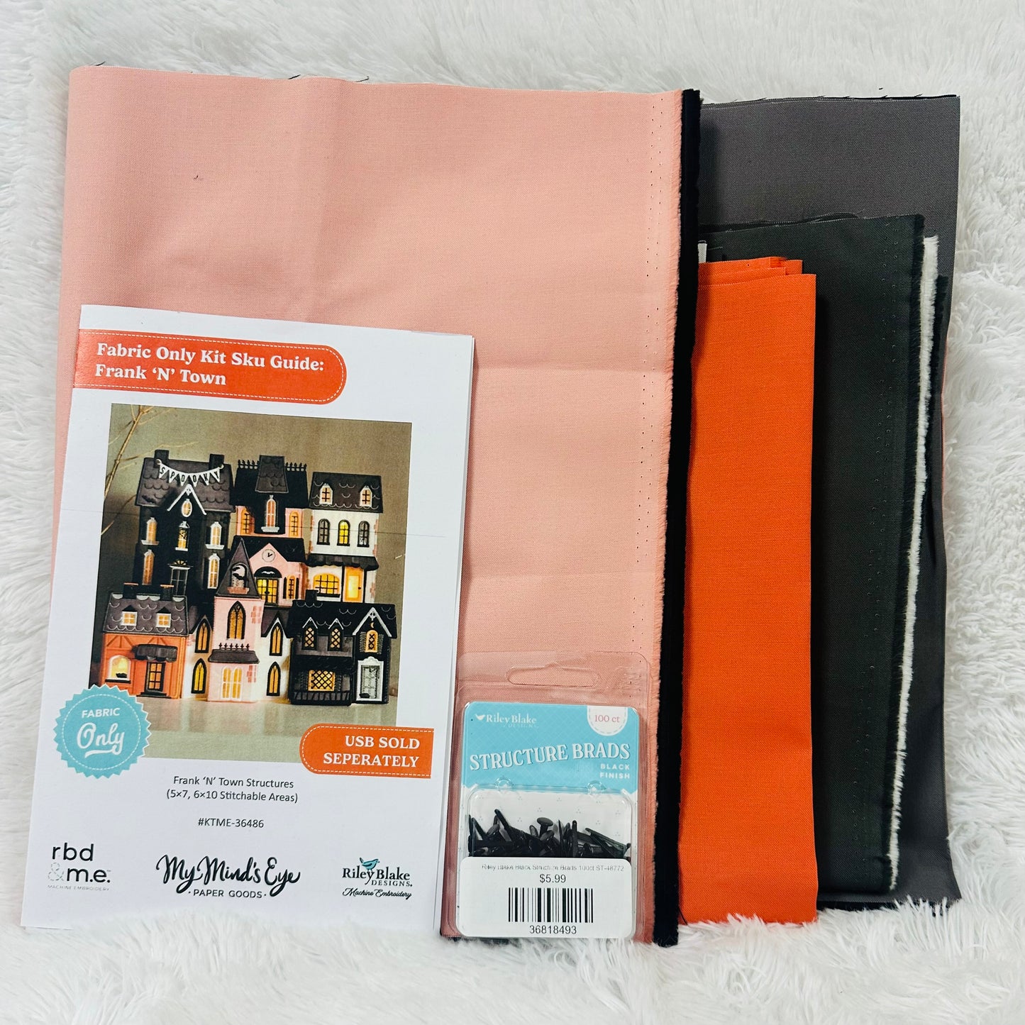 Riley Blake Frank 'n Town Fabric Only Kit KTME-36486 MADE IN STORE AVAILABLE