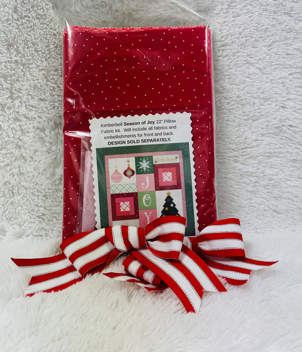 Kimberbell Season Of Joy 22" Pillow FABRIC KIT, INCLUDES EMBELLISHMENTS