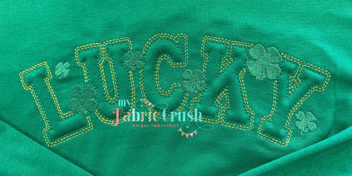 PRE RECORDED VERSION Single Needle Embroidery Machine: Lucky St Patty’s Day 3D Embossed Puff Eleganza!!
