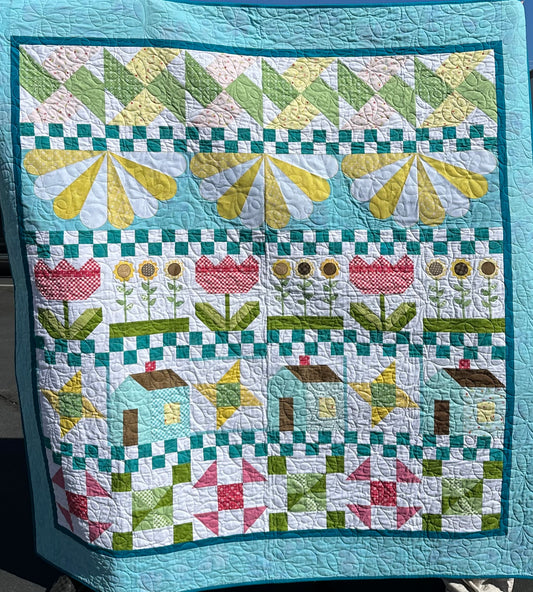 A1's Curated "Rowing Into Spring" Row-by-Row Quilt Project Fabric Kit - Part of Michelle and Gails Monthly Quilt Talk