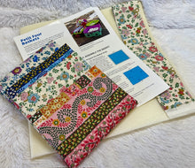 Load image into Gallery viewer, A1&#39;s Curated Class Kit for by Annie Petit Four Baskets using Liberty of London Haberdashery Floral Fabric