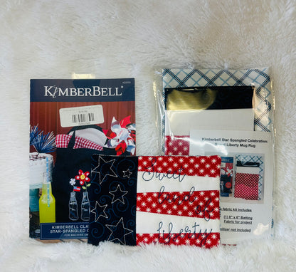 Kimberbell Classics Vol. 1: Star Spangled Celebration Mug Rug  Fabric Kit AND/OR Design