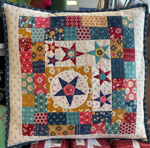 FREE YOUTUBE LIVE: Lori Holt Americana Pillow Sew Along with Karen Bohl. September 11, 2025. 10:30am-2:30pm PST