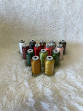 Load image into Gallery viewer, Digital Dealer 2026 Mistletoe Mystery Quilt Brown Box FULL THREAD KIT or A la Carte - USE THE DROP DOWN WINDOW TO MAKE YOUR CHOICE