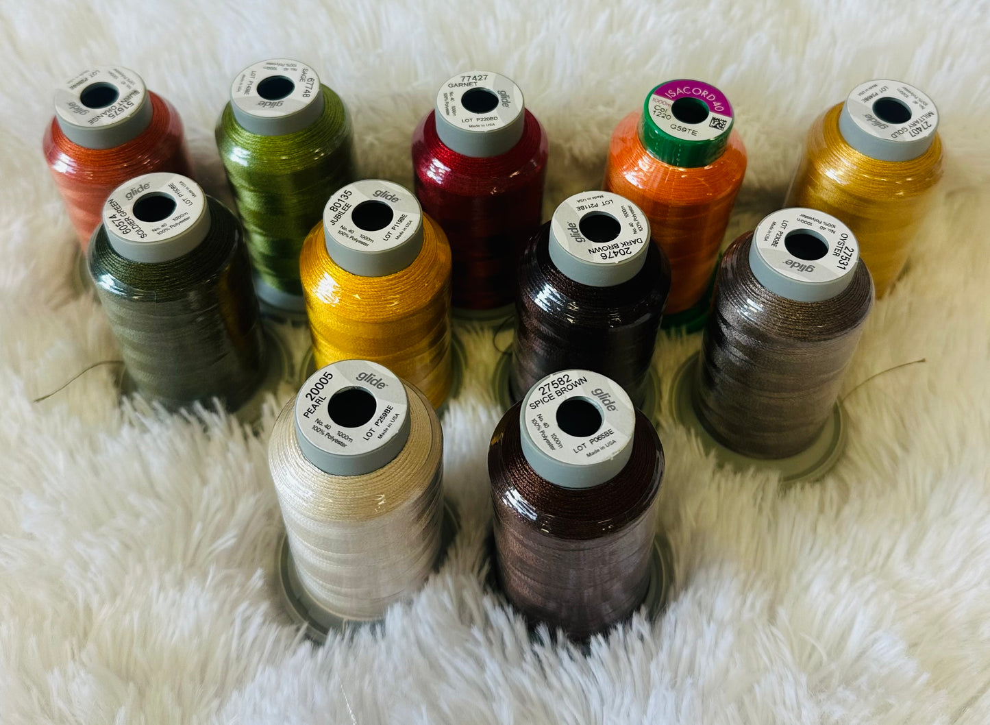 A1 specially curated Thread kit for Janine Babich Happy Thanksgiving Wall Hanging / Table Runner THREAD KIT OR INDIVIDUAL COLORS A LA CARTE - USE THE DROP DOWN WINDOW TO MAKE YOUR SELECTION