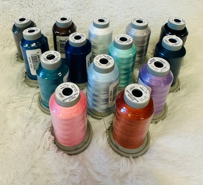 Brown Box Special THREAD KIT for Kimberbell Let it Snow 22" Pillow - FULL THREAD KIT OR INDIVIDUAL THREADS A LA CARTE