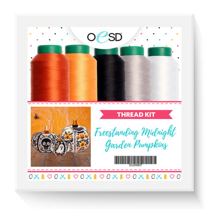 OESD Freestanding Midnight Garden Pumpkins Design and/or Thread Kit (use drop down menu)