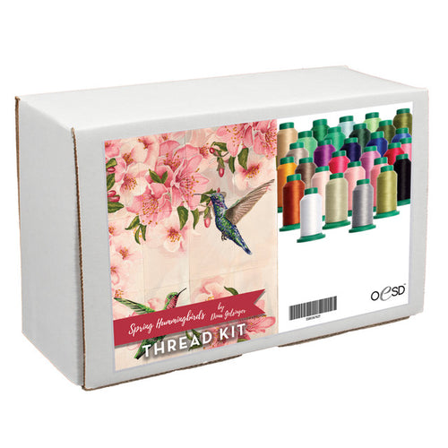 OESD Spring Hummingbirds Tiling Scene Thread Kit IS80367KIT PREORDER released in September