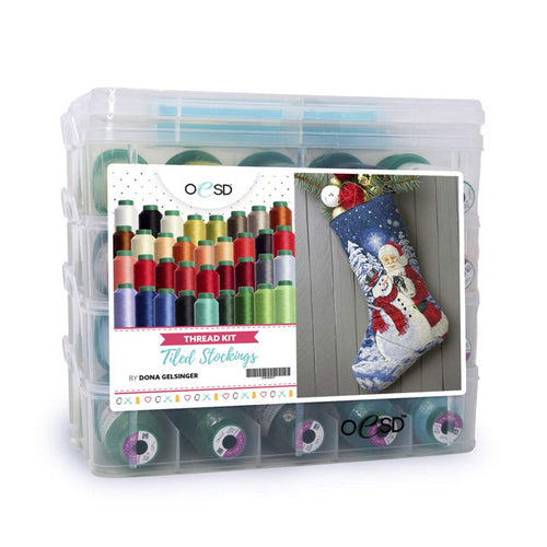 OESD Tiled Stockings Thread Kit By Dona Gelsinger IS80380KIT