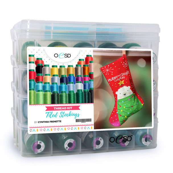 OESD ISACORD Cynthia Frenette Tiled Stockings Thread Kit IS80381KIT