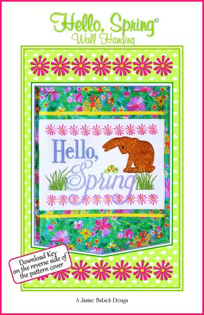 Janine Babich Hello Spring Wall Hanging JBDHELLO1
