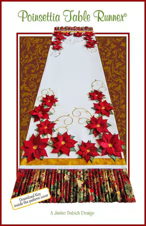 Janine Babich Poinsettia Table Runner Pattern