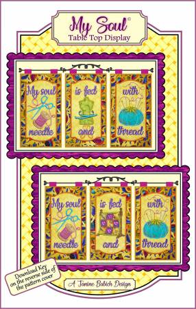 Janine Babich My Soul Table Top Display # JBDSOUL Embroidery Design - Download Code