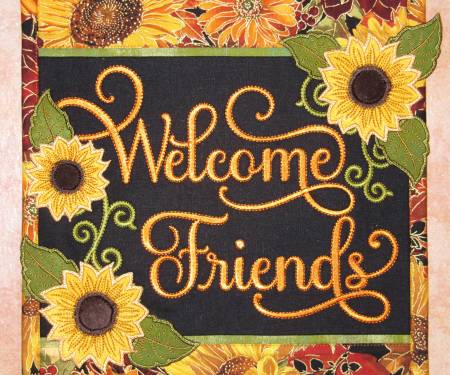 Janine Babich Welcome Friends Wall Hanging # JBDWF Design