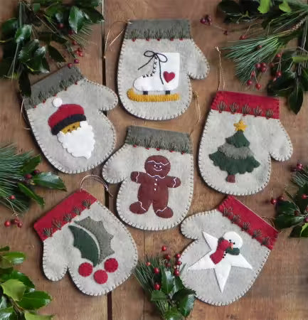 Warm Hands Kit Mitten Ornaments # K0811
