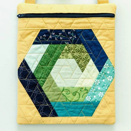 Kimberbell Hexagon Log Cabin Crossbody Bag Pattern KD2004