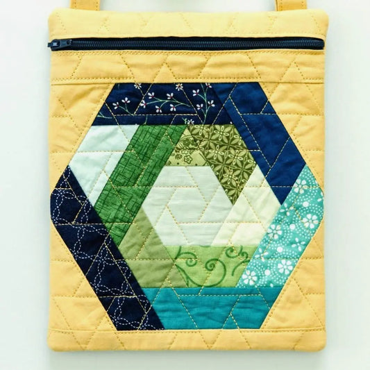 Kimberbell Hexagon Log Cabin Crossbody Bag Pattern KD2004