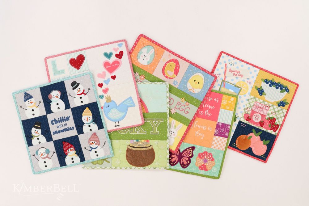 Kimberbell Mini Quilts Vol 1 January - June  FABRIC KITS USE DROP DOWN TO SELECT YOUR OPTION