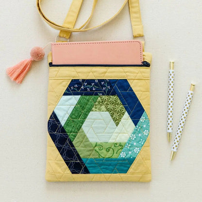 Kimberbell Hexagon Log Cabin Crossbody Bag Pattern KD2004