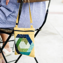 Load image into Gallery viewer, Kimberbell Hexagon Log Cabin Crossbody Bag Pattern KD2004 PREORDER DUE OUT END OF OCTOBER