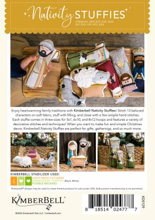 Kimberbell Nativity Stuffies Design KD5129