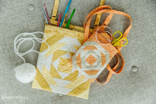 Kimberbell Digital Dealer 2023 November Pineapple Crossbody Bag FABRIC KIT for 5x7 or 8x12 hoop - 2 choices