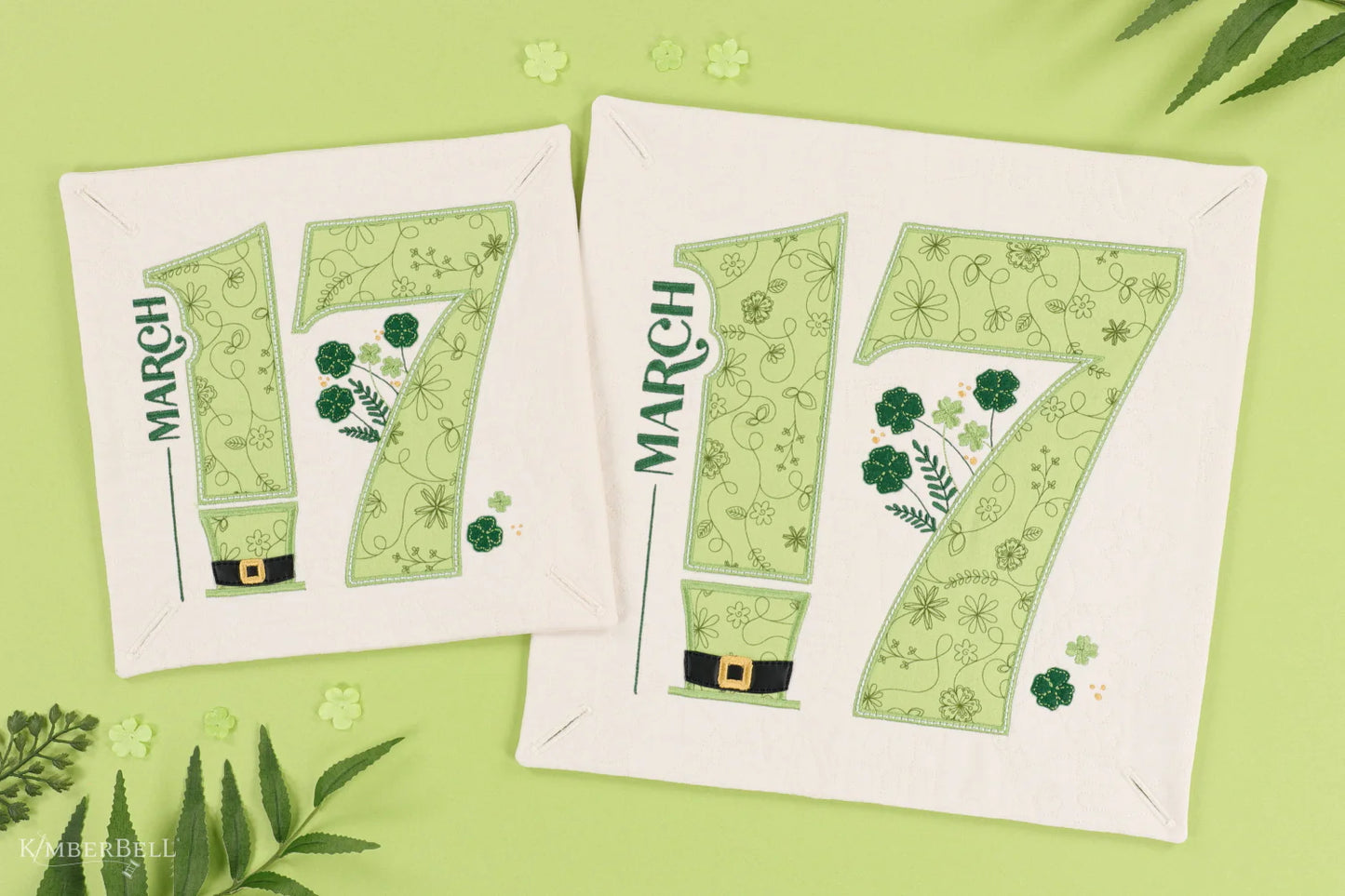 Kimberbell SAVE THE DATE Fabric Kits with Optional Pillow Cover, Pillow insert and Buttons